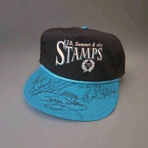 J.D. Sumner & The Stamps Signed Hat w/ Jerry Kelso Rick Strickland 1995 VTG